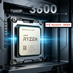 라이젠 5 3600 안정적인 성능, 가성비 좋은 AMD R5 3600 CPU 소켓 AM4 6코어 12스레드 4.4GHz 언락 게이밍 프로세서
