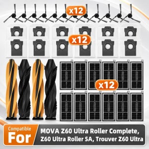 MOVA Z60 Ultra Roller Complete / Z60 Ultra Roller SA / Trouver Z60 Ultra 호환 진공청소기 부품 메인 브러시 사이드 브러시 
