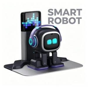 AI EMO 스마트 컴패니언 로봇 장난감, 음성 인식 기능으로 감정적 소통이 가능한 어린이와 성인을 위한 전자 애완동물