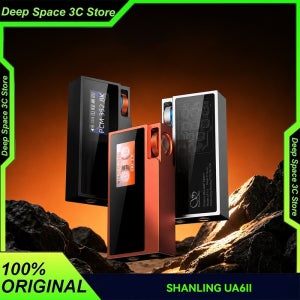 SHANLING UA6 II 휴대용 Dac HiFi 헤드폰 앰프 8x CS43131 칩 4.4mm 밸런스드 DSD512 768kHz OLED 전화용 오디오파일