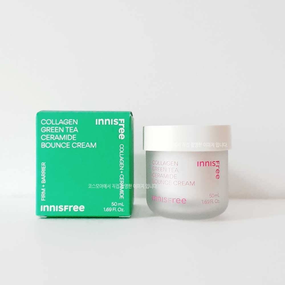 이니스프리 콜라겐 그린티 세라마이드 탄력장벽 크림 50ml 피부탄력장벽케어