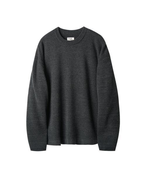 러프사이드 Blended Crewneck Knit Charcoal