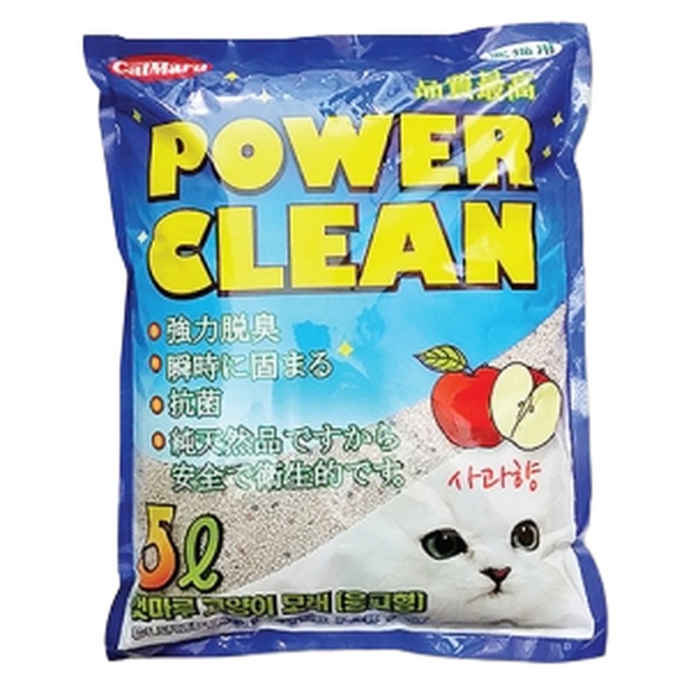 캣마루 파워크린 향기모래(사과향)응고형 5L X 5개  사과향