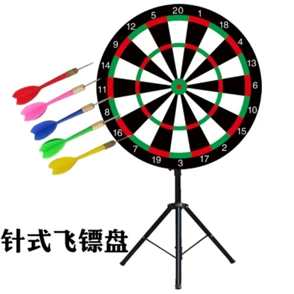 대형 다트판 스탠딩 축제 다트 삼각대 보드  K. 50cm 핀 다트 보드 10개 포함  1개