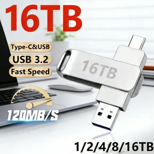 플래시 드라이브 16TB 2TB USB 3.2 U 디스크 고속 메탈 펜드라이브 방수 타입-C 메모리 USB 스틱 USB 드라이브 샤오미 삼성용