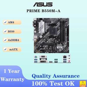 PRIME B550M-A 마더보드 소켓 AM4 CPU DDR4 4400(O.C) 메모리 칩셋 B550 mATX 메인보드