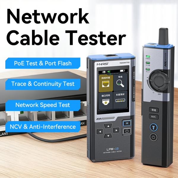 네트워크 케이블 테스터 다기능 라인 파인더 RJ45 RJ11 포트 점멸 및 PoE 감지 AI 데이터 센터용 네트워크