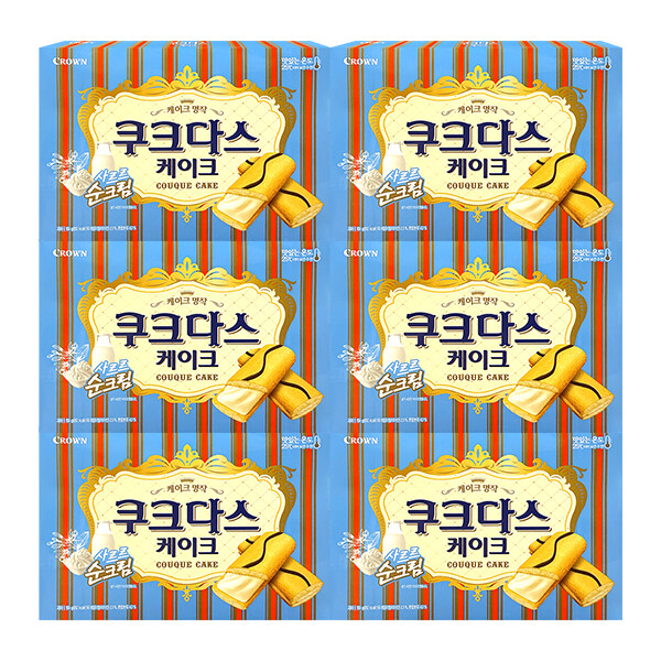 쿠크다스 케이크, 154g, 6개 (15,180원) (무료)