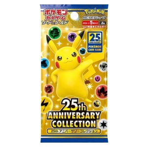 포켓몬카드 TCG 소드앤실드 확장팩 25주년 기념 컬렉션 팩 5장 일본판