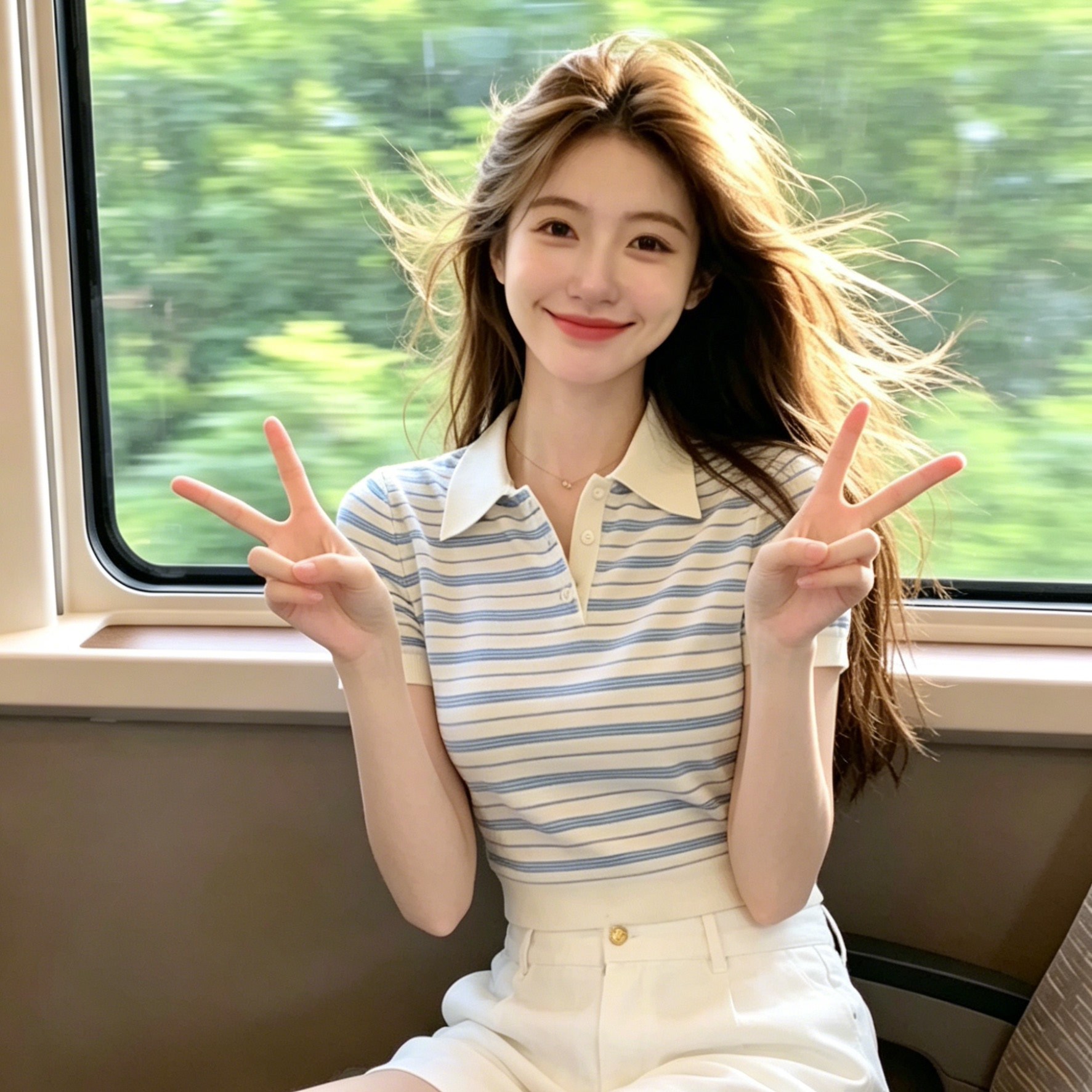 내일도 출근 박지현 여성셔츠 티셔츠 데일리룩 오피스룩 꾸안꾸 1회  라이트블루  XL 추천(57.5-62.5kg)  여름