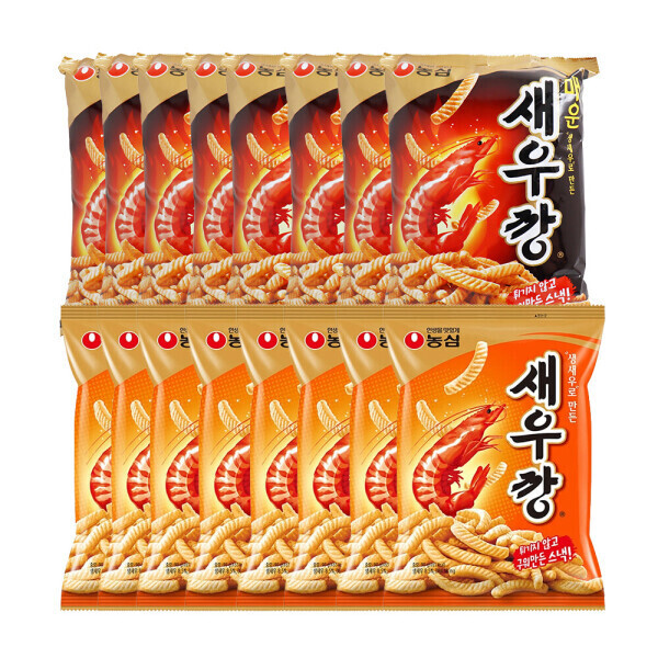새우깡 8봉 + 매운새우깡 8봉 (14,370원) (무료)