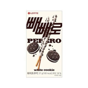 롯데제과 롯데 빼빼로 화이트쿠키 37g 20개