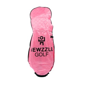 뉴즐 퀄팅 패딩 골프백 항공커버 핑크