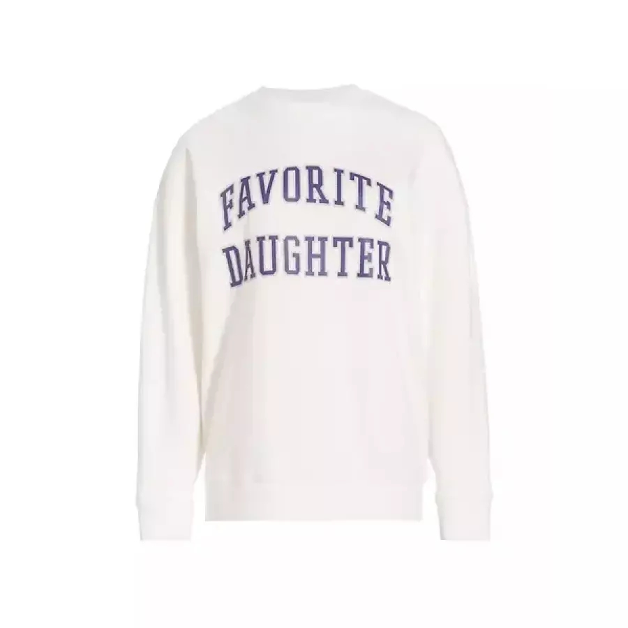 Favorite Daughter 여성 맨투맨 Collegiate 오버사이즈 로고 면혼방 스웨트셔츠 41122