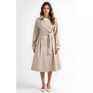 Modenaire 더블-Breasted Trench 코트 + 벨트 865072