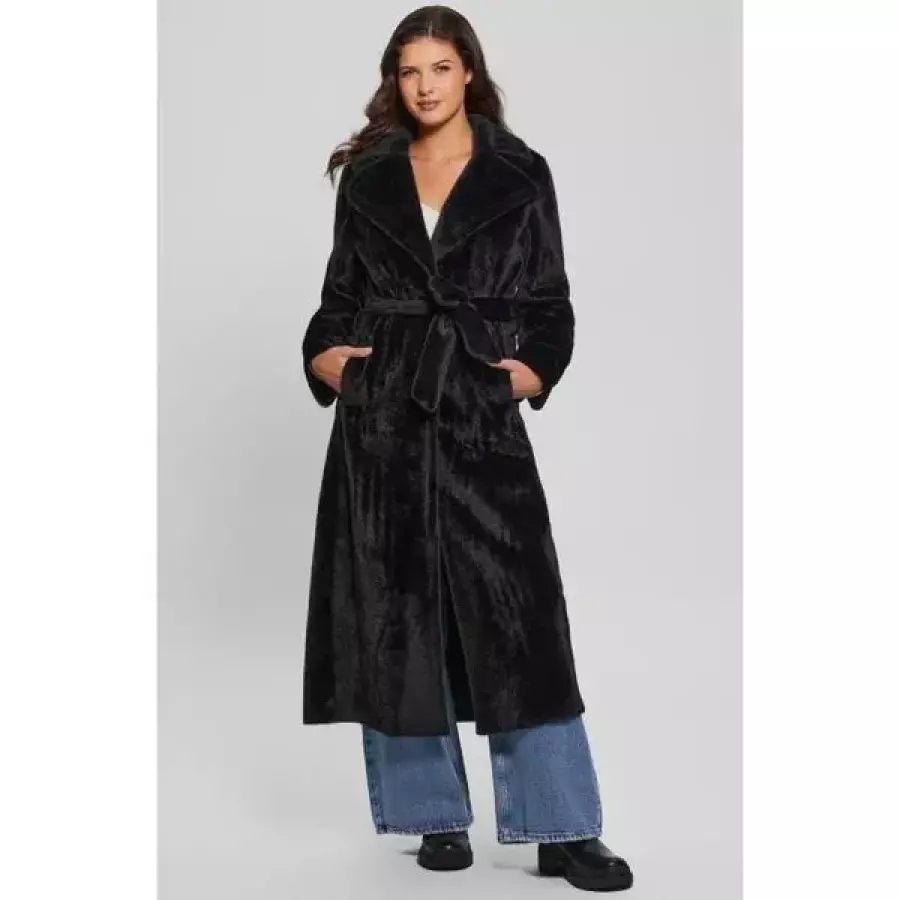 게스 여성 겨울 코트 GUESS Ada Faux Fur 롱코트 713440