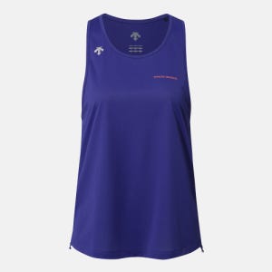 [데상트] 여성 러닝 흡한속건 슬리브리스 블루 SR322RST73 SR322RST73_BLU0