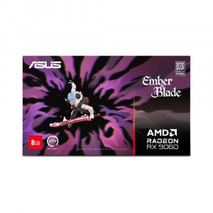 ASUS DUAL 라데온 RX 9060 D6 8GB 엠버 앤 블레이드 에디션 대원씨티에스