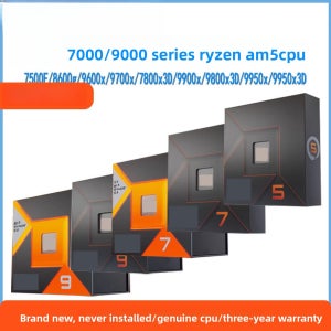 AMD 라이젠 CPU 9500f/9600x/9700x/7500f/7800x3D/9800x3d/9950x 루즈