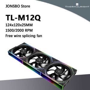 Thermalright TL-M12Q X3 무선 접합 빌딩 블록 팬 트리플 팩 1500/2000PRW 인피니티 미러 ARGB 프레임 트리플 팩