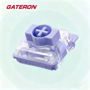 Gateron NuPhy Wisteria 로우 프로파일 스위치 55g 촉각식 로우 프로파일 스위치 얇은 기계식 키보드 스위치 16.5mm 스프링 Gateron