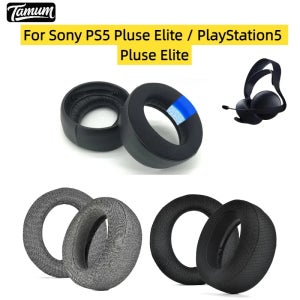Sony PS5 Pulse Elite/PlayStation5 Pulse Elite 무선 헤드폰용 이어 패드 프리미엄 가죽/메쉬 냉각 젤 귀마개