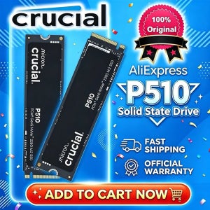 Crucial P510 1TB NVMe SSD 2TB Gen5 NVMe SSD, PCIe 5.0 M.2 2280 SSD, 내장형 솔리드 스테이트 드라이브, 노트북, 데스크탑 호환