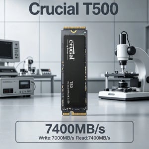 Crucial T500 256GB 500GB 1TB 2TB Gen4 NVMe M.2 SSD 7300MB/s 게이밍 내장 드라이브 (PS5, 노트북, PC용) 정품 OEM