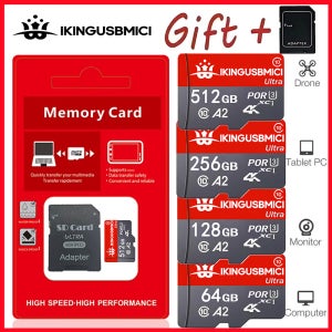 HIKVISION 마이크로 SDXC 카드 MicroSD 16GB 32GB V30 Class10 어댑터 포함 TF 카드 정품 SDHC 플래시 C1 메모리 카드 (휴대폰용)