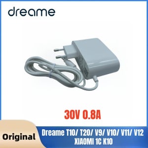 Dreame T10/ T20/ V9/ V10/ V11/ V12/ R10/ M12/ M13/ H12 용 기존 30V 0.8A 어댑터 XIAOMI 1C K10 충전기와 호환 가능