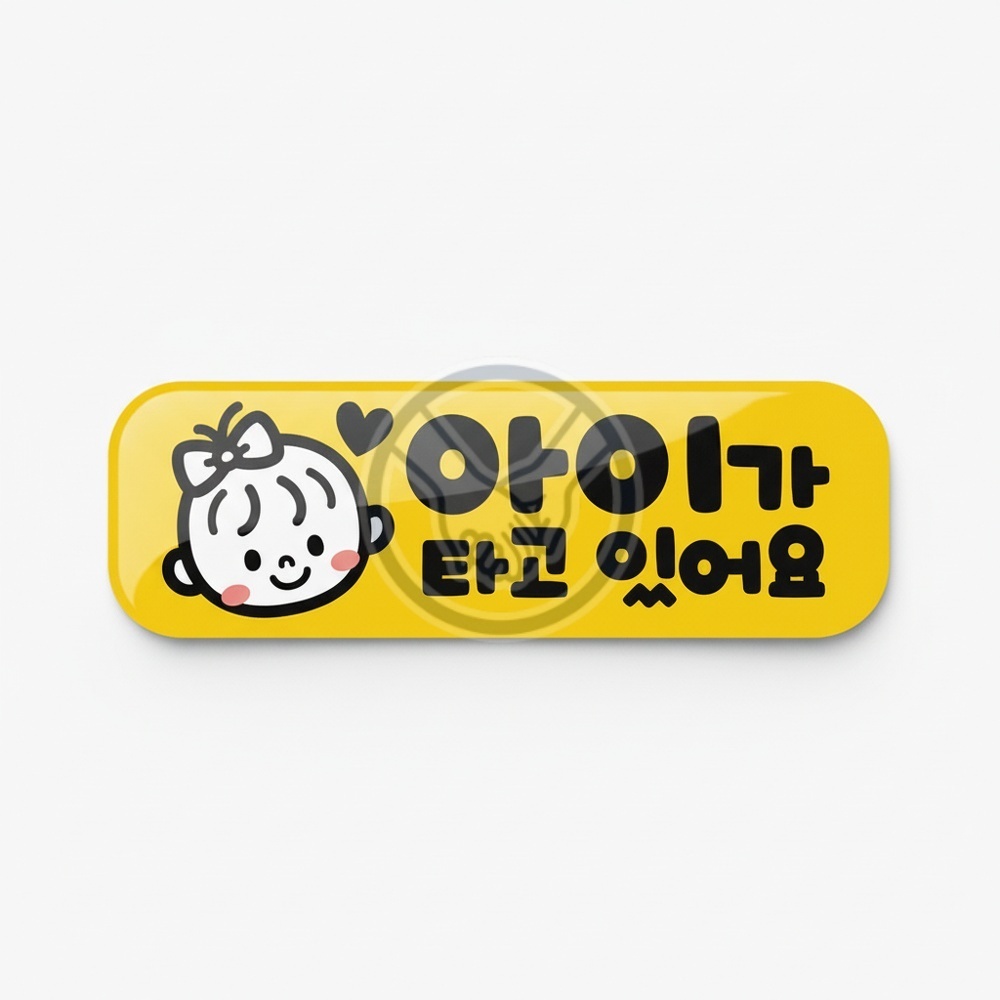 가네 아이가타고 고휘도반사자석스티커