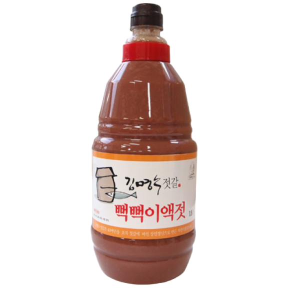 김명수젓갈 명인 3년 숙성 프리미엄 뻑뻑이액젓  1개  1.8L