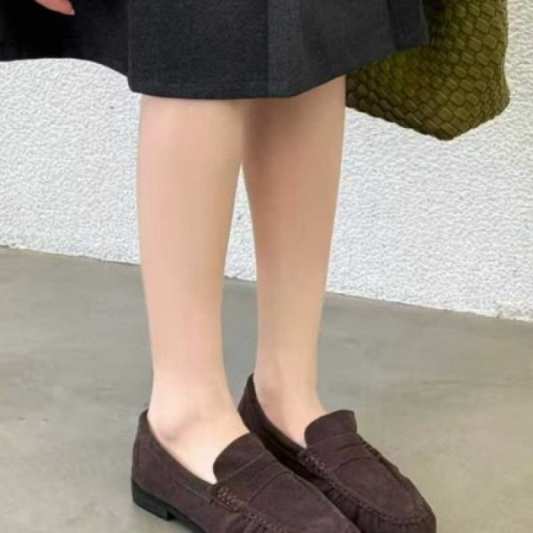 텐바이텐 헤리티지 브라운 스웨이드 페니 로퍼