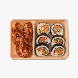 한끼 닭강정 N 김밥세트 (1팩)
