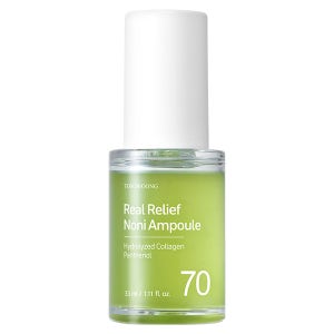 리얼 릴리프 노니 앰플 33ml 피부 진정 수분 공급 미백 주름 노니잎즙 70% 처방