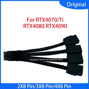 RTX4070/RTX4070Ti/RTX4080/RTX4090 40 시리즈 V100 H100 A100 그래픽 카드 케이블 전원 코드 어댑터 케이블 16Pin ~ 8Pin의 새로운 기