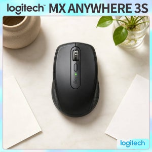 Pro MX Anywhere 3S 마우스 - 8K DPI, MagSpeed 스크롤, 3개 장치 동기화, 북블로거, 홈 스튜디오, 사무 작업에 이상적