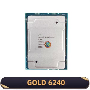 인텔 제온 골드 6240 CPU SRF8X 2.6GHz 18코어 36스레드 24.75MB 150W LGA3647 C621 마더보드용 GOLD6240