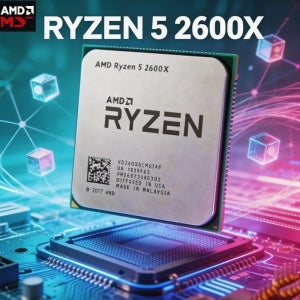 AMD 라이젠 5 2600X 6코어 12스레드 3.6GHz AM4 95W 게이밍 CPU 트레이 (오리지널 박스 없음) 특가