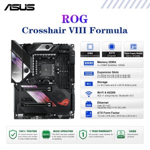 ASUS ROG 크로스헤어 VIII 포뮬러 마더보드 소켓 AM4 CPU DDR4 4866(O.C) MHz 메모리 칩셋 X570 ATX 메인보드