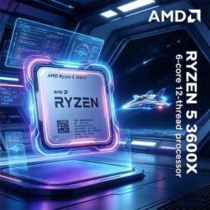 AMD Ryzen 5 3600X 3.8GHz 6코어 12스레드 CPU 프로세서 7NM 95W L3 32M 100-000000022 소켓 AM4 벌크