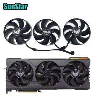 오리지널 TUF RTX4080 CF1015U12D T129215SU 105MM 7핀 GPU 쿨러 팬 (ASUS TUF 게이밍 RTX 4080 4090 OC 비디오 카드용)