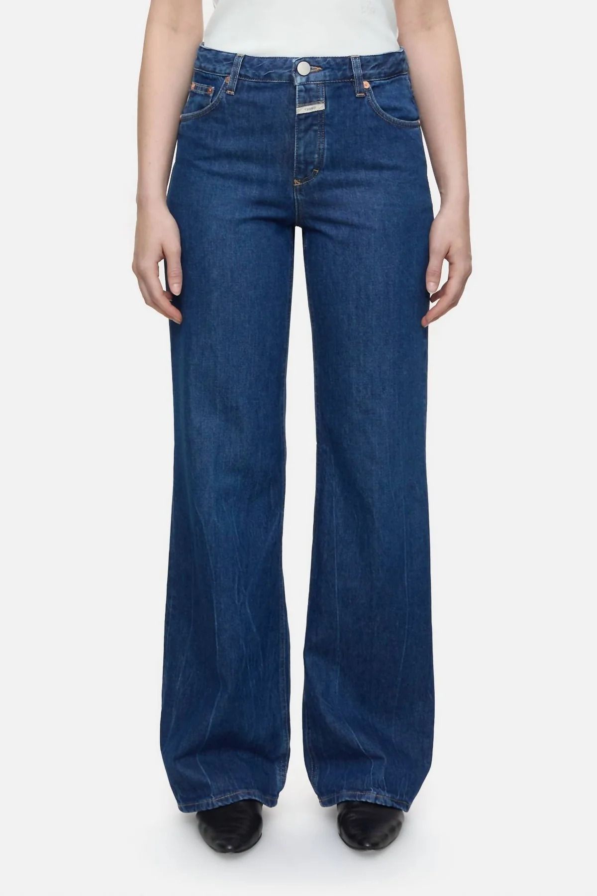 클로즈드 여성 다크블루 와이드레그 데님바지 와이드 데님 다크 블루 gillan wide leg jeans in dark blue 8892701442108 157651000