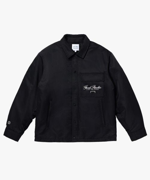 골스튜디오 EMBROIDERY PADDED SHIRT JACKET-BLACK