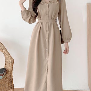 [~90%세일] 하객룩 리사 카라 원피스