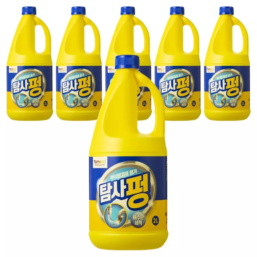 탐사 펑 배수구 세정제, 2L, 6개
