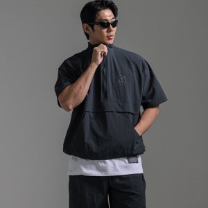 (XL-6XL)두드나카 반팔아노락 S023-T[ W.DNA ][OKK,빅사이즈,생활방수,안감메쉬,밑단스트링]