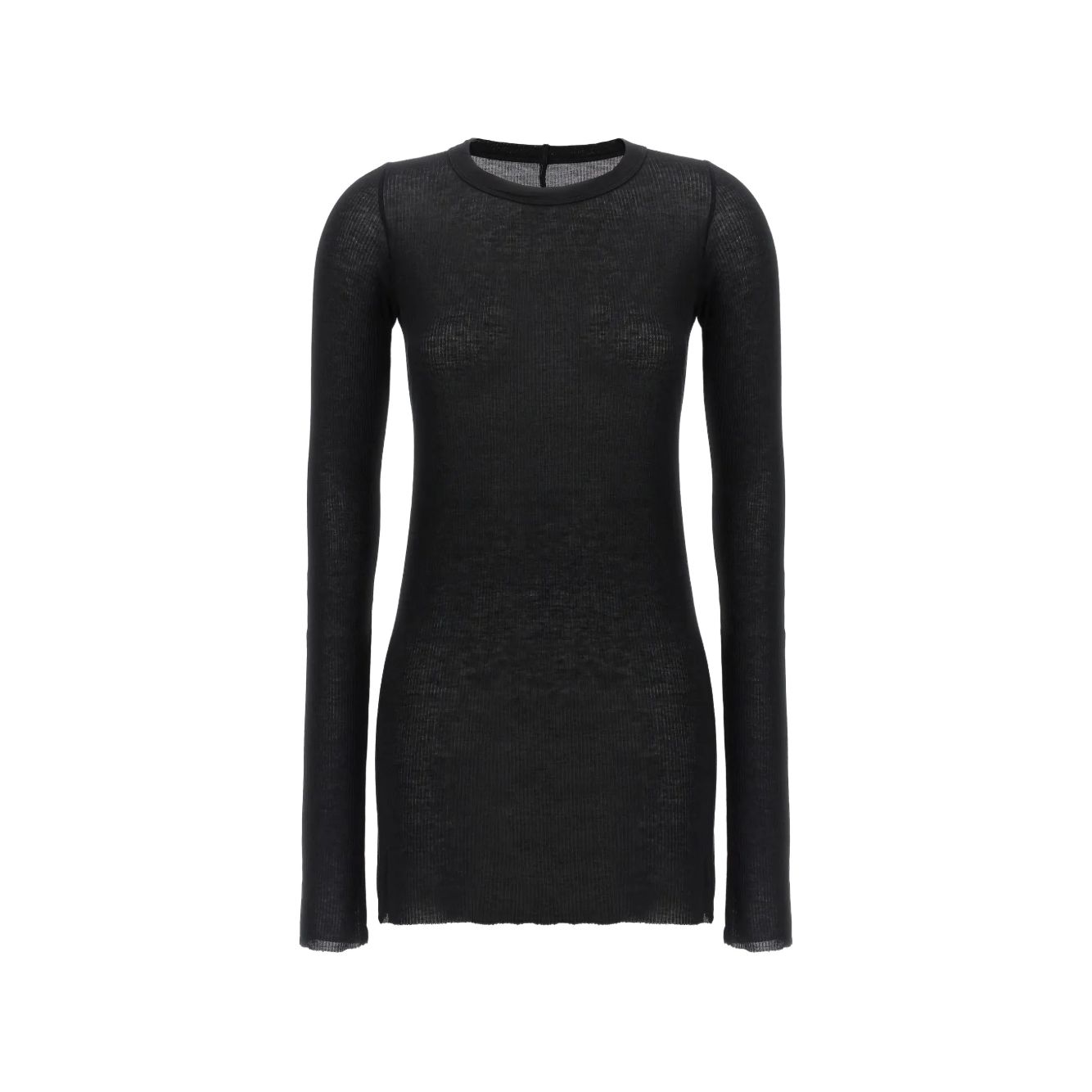 릭 오웬스 ribbed long-sleeve T-shirt 블랙계열 Italy 44(KR 76) RP01F6202