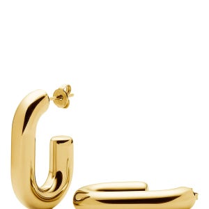 미쏘마 골드 컬러 오발형 후프 귀걸이 오발 링 Chubby Oval Hoop Earrings, Gold 115286480 157670035