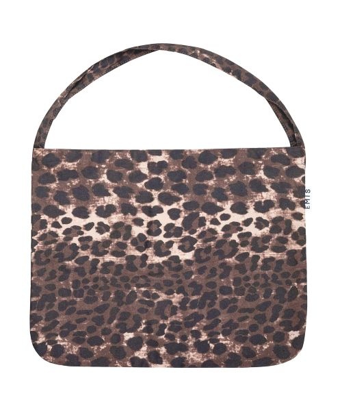 이미스 EMIS COTTON LEOPARD ECO BAG-BROWN